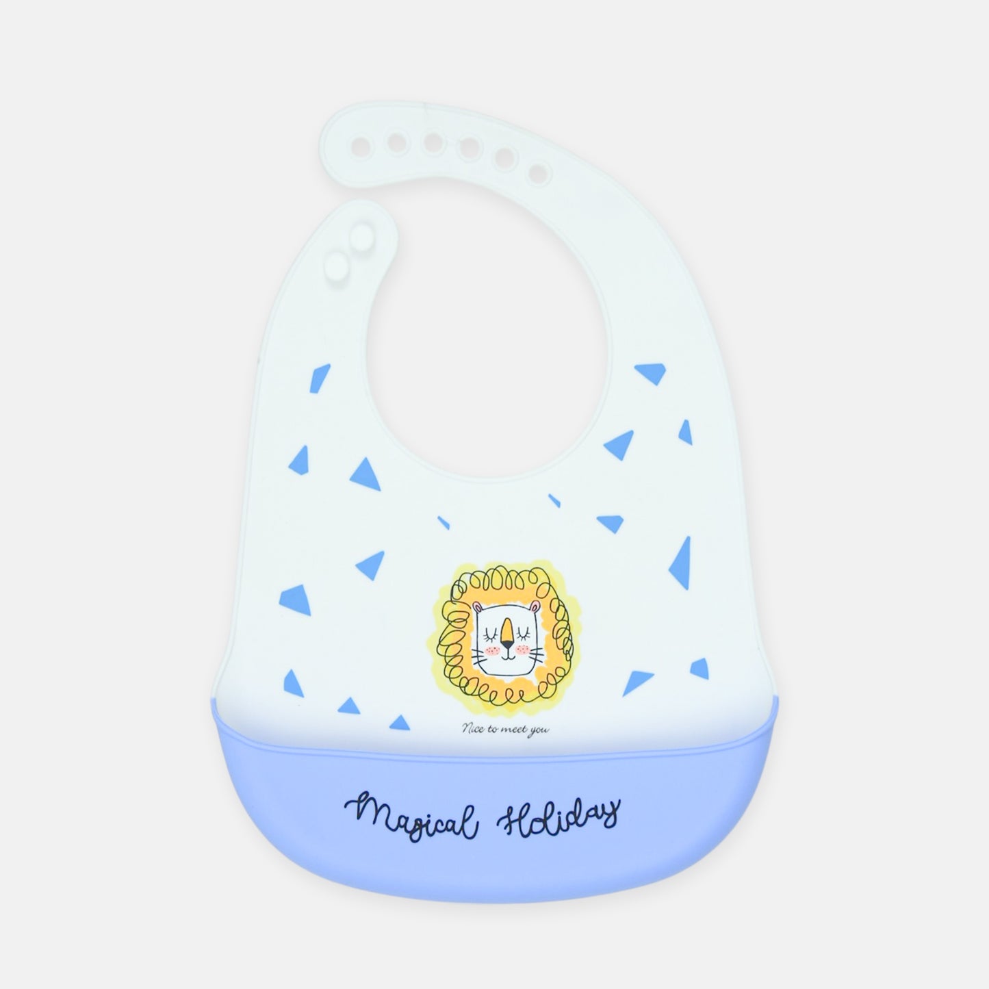 Blue Lion Silicone Pocket Bib
