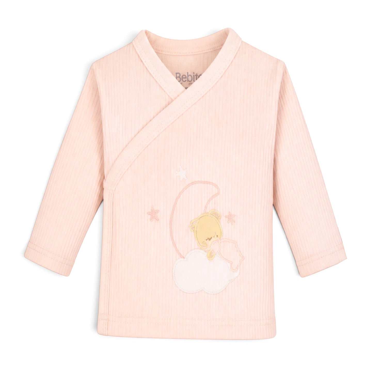 LIGHT PINK SLEEPING BEAR ON MOON BABY GIRL GIFT SET