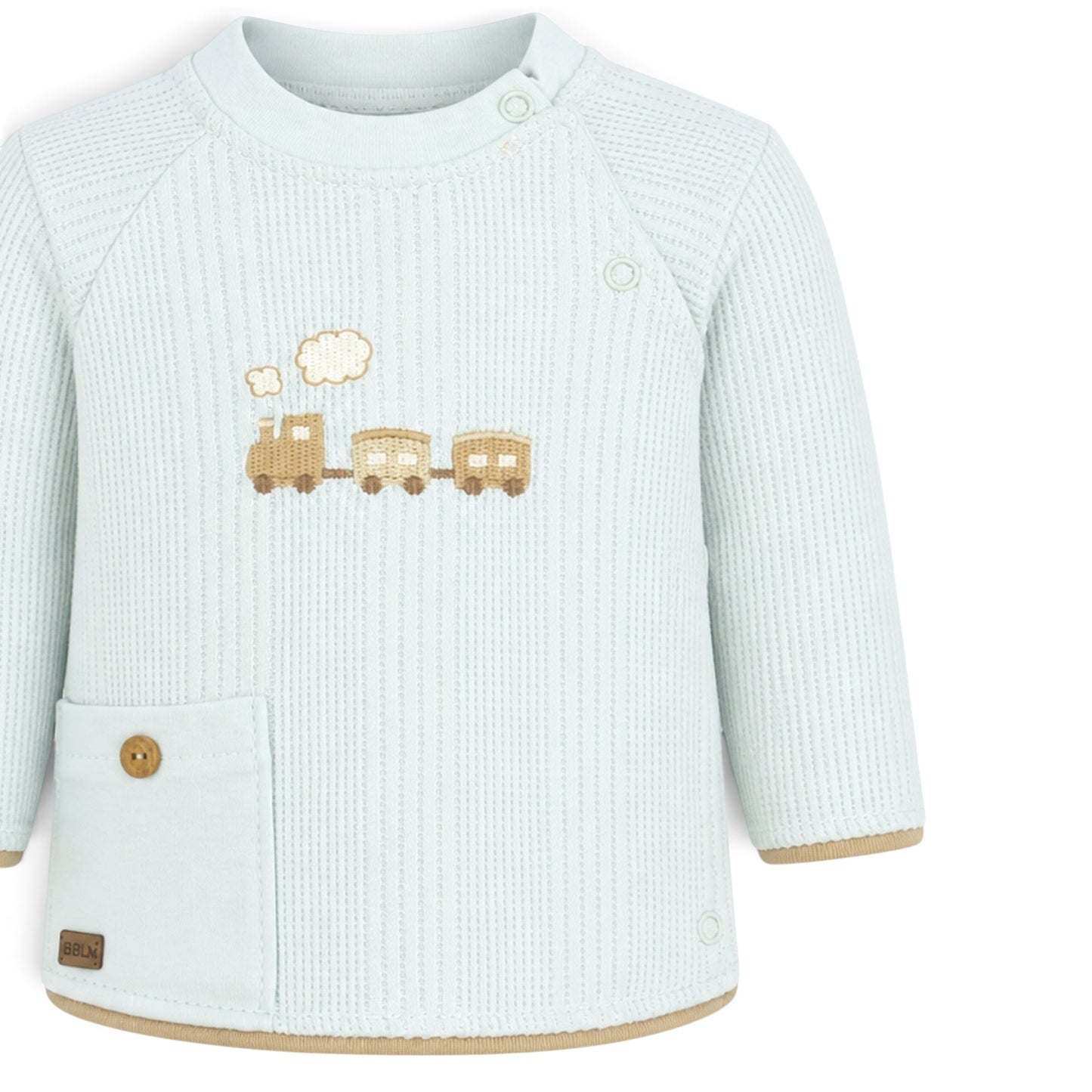 LIGHT BLUE TRAIN BABY BOY GIFT SET