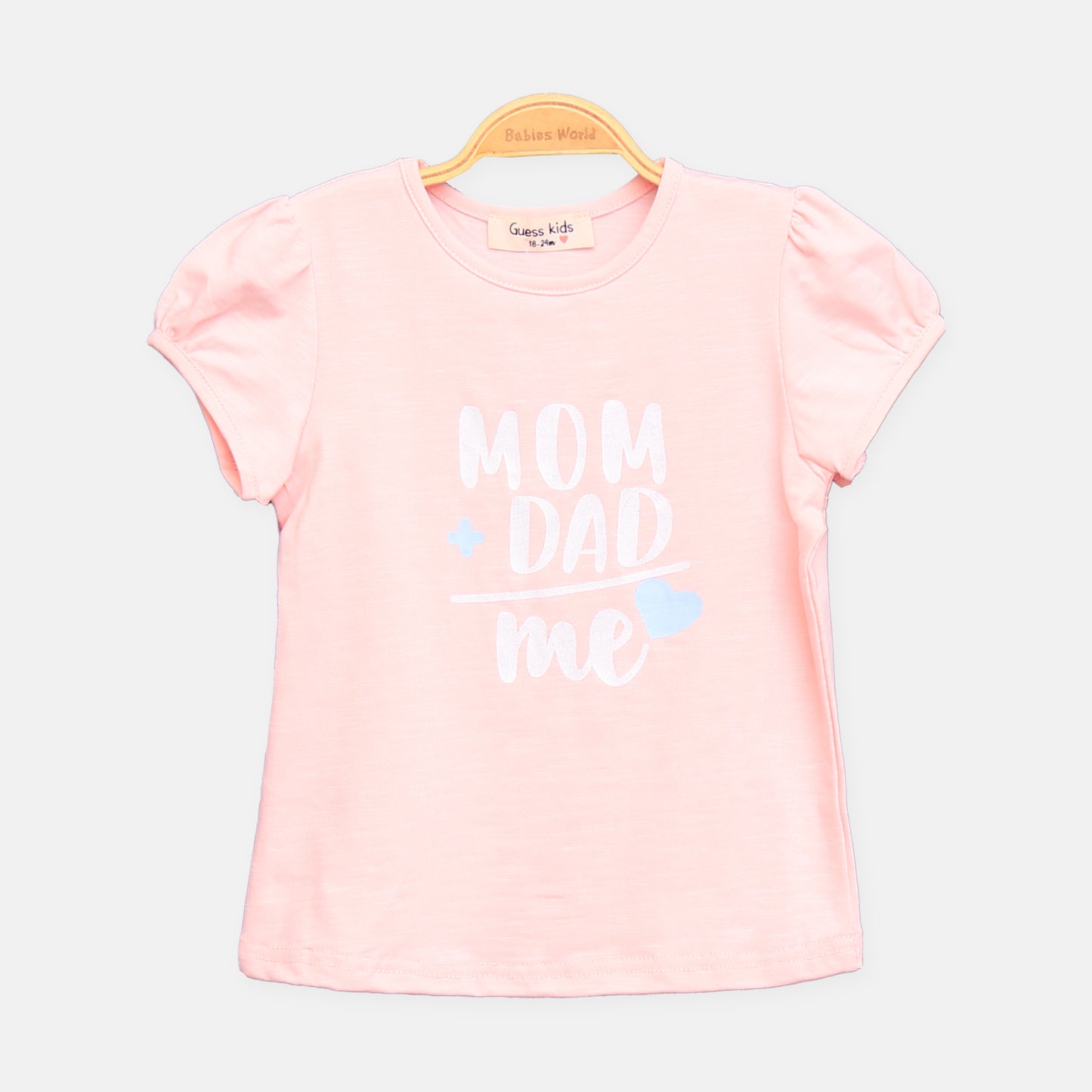 Pink Mum Dad Me Tee