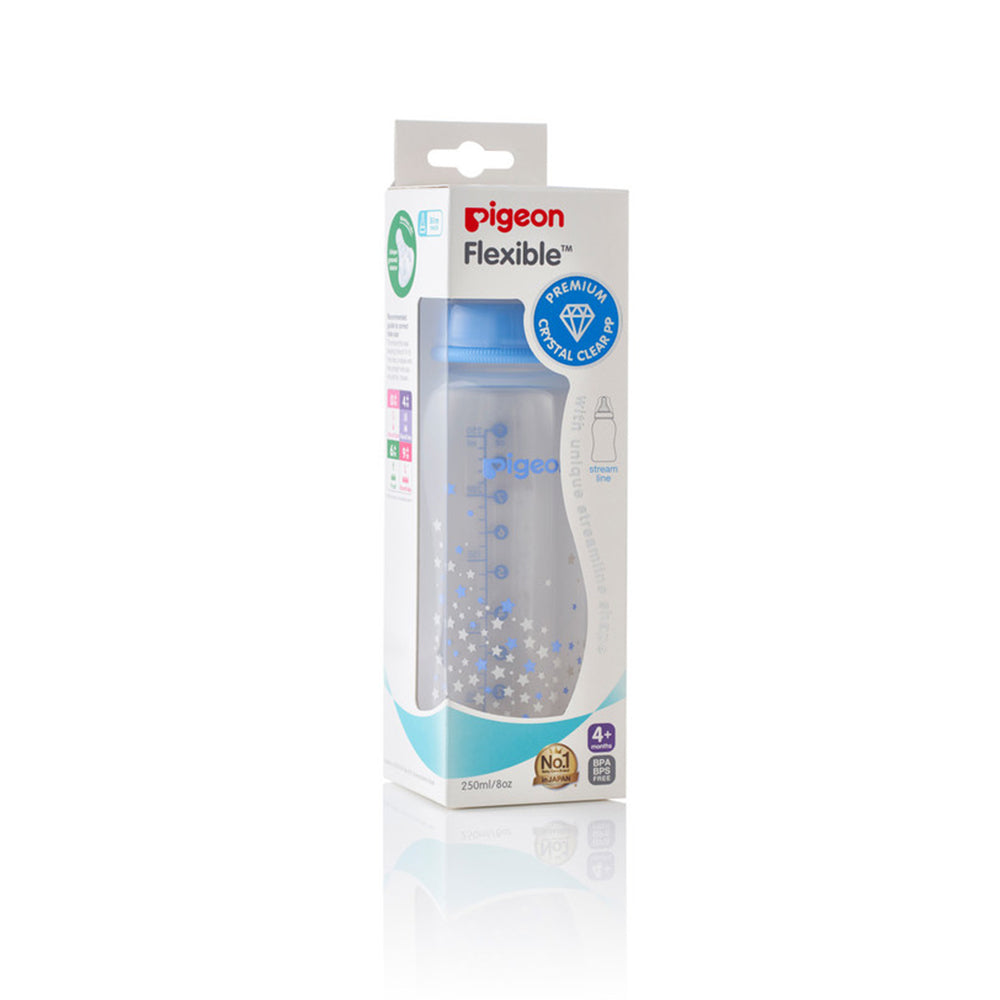 PP STREAM LINE PRINTED BOTTLE 250, BLUE