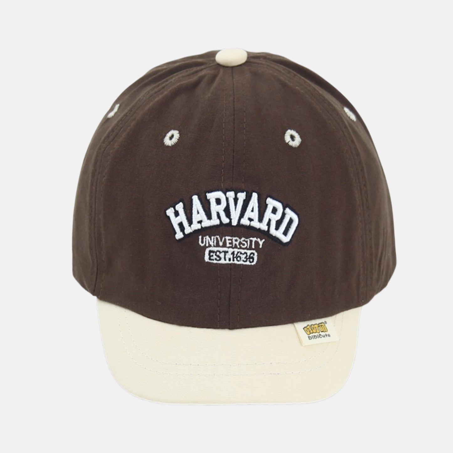 Khaki & Navy Harvard Style Cap 54 Cm