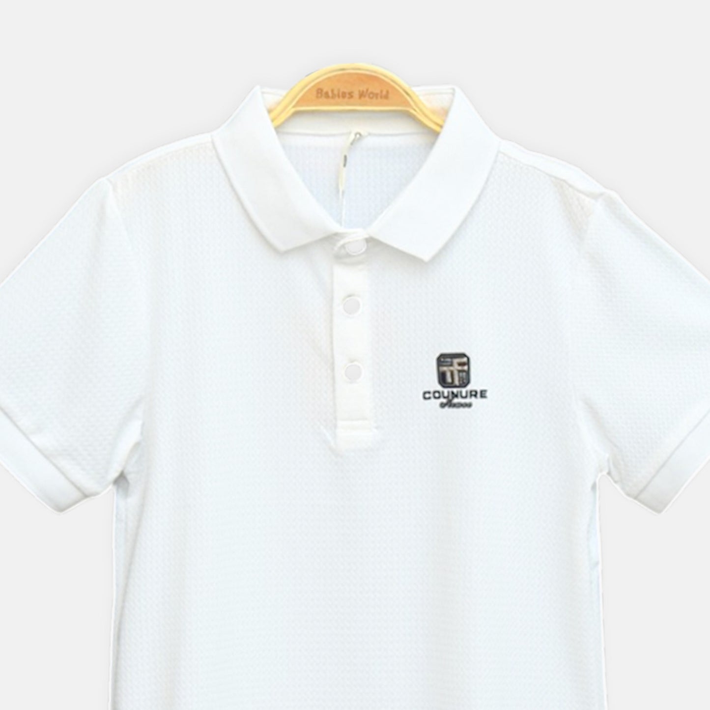 White Piqué Polo Shirt