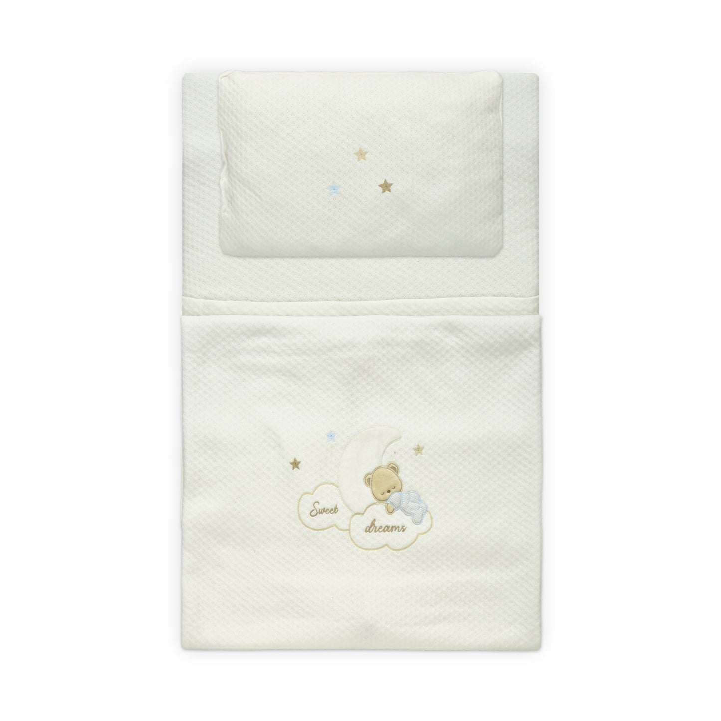 DREAMY BEAR 2-IN-1 WHITE SLEEPING SET