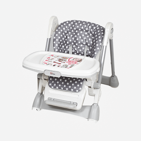 BABY ADJUSTABLE HIGH CHAIR-GREY
