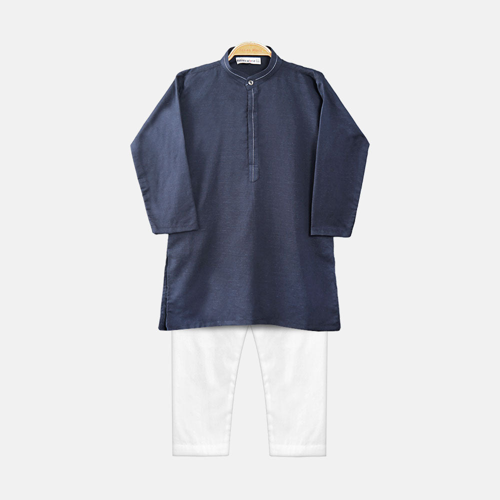 KURTA PAJAMA NAVY BLUE