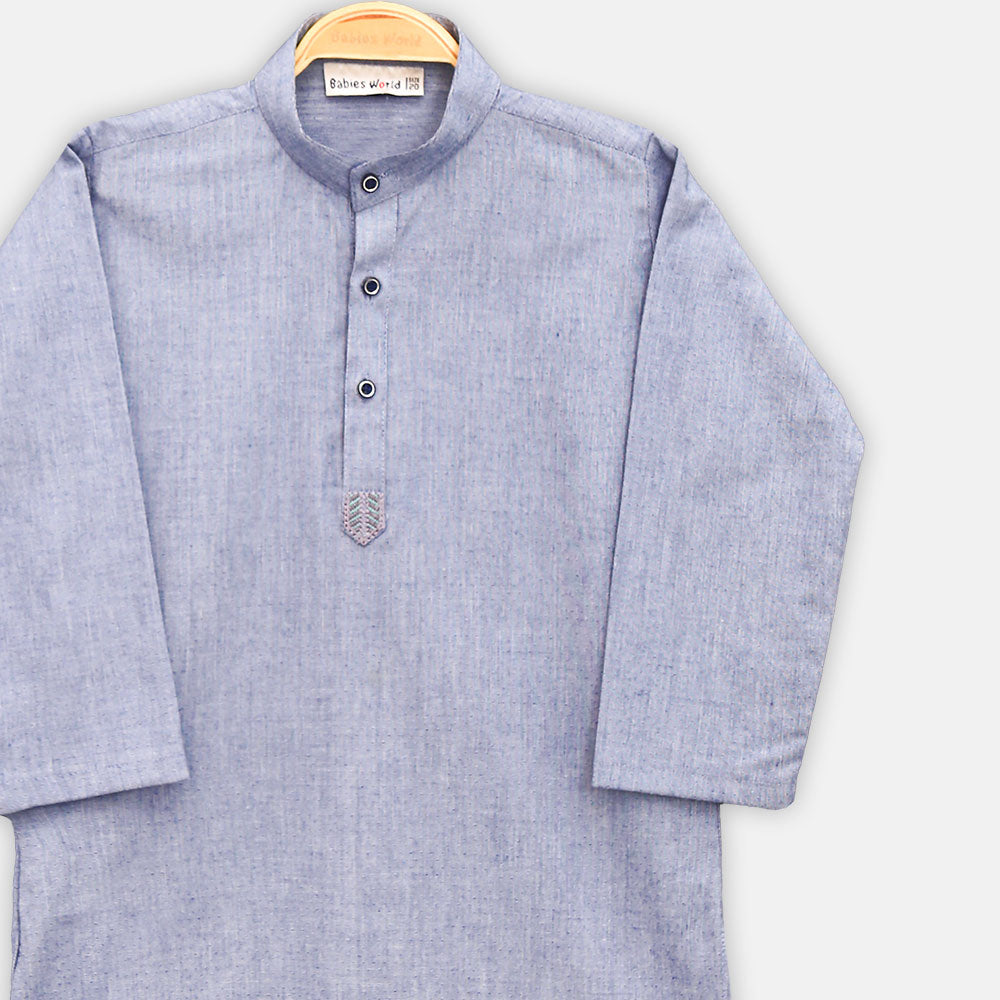 KURTA PAJAMA LIGHT BLUE