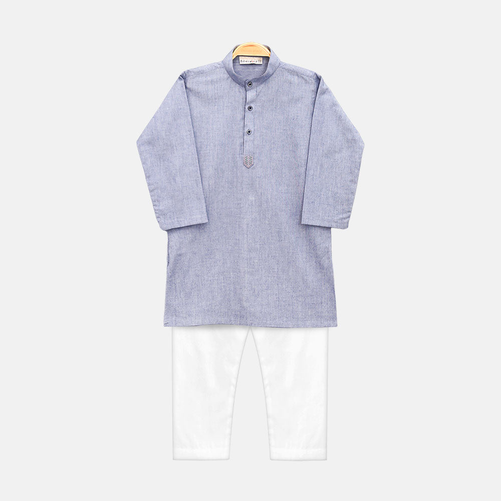 KURTA PAJAMA LIGHT BLUE