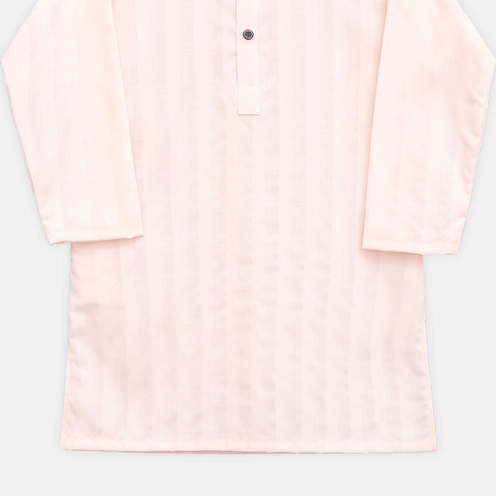 KURTA PAJAMA PASTEL PEACH