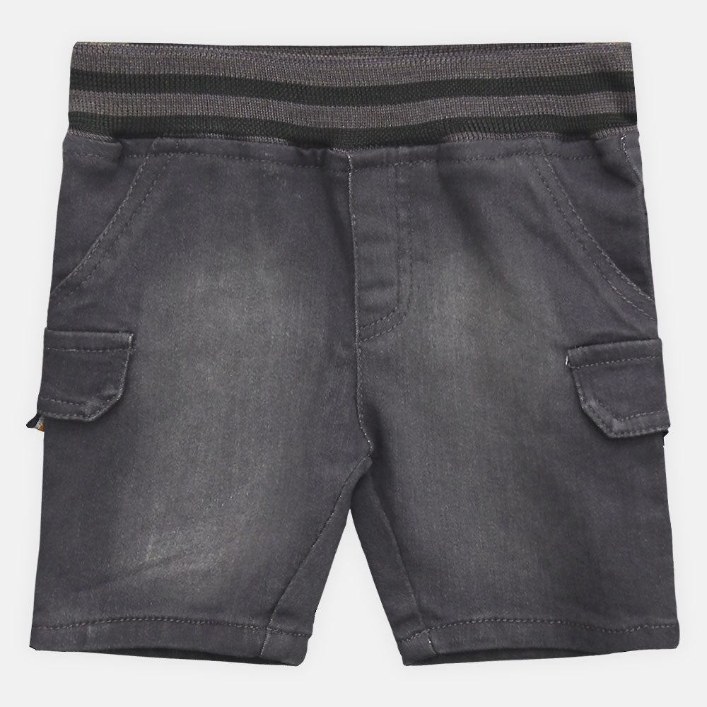 BOY SHORT GREY CARGO-STYLE DENIM