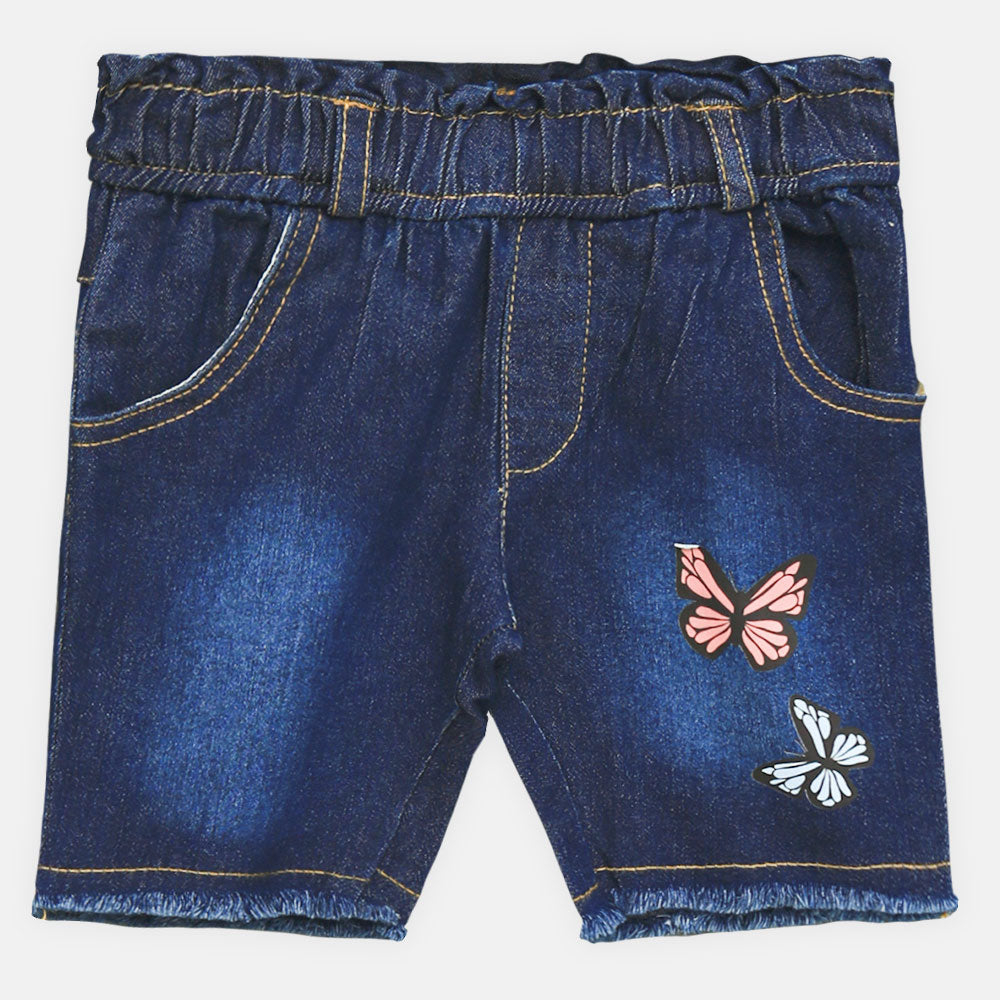 GIRL SHORT BUTTERFLY DENIM