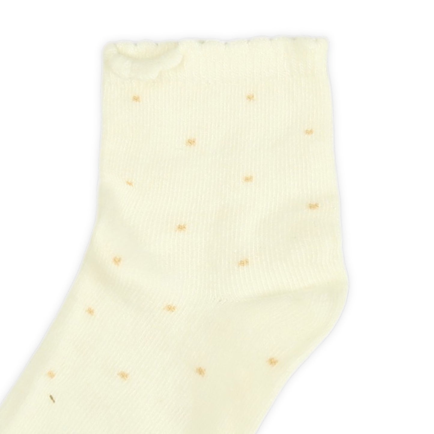 WHITE POLKA DOT GIRL SOCKS