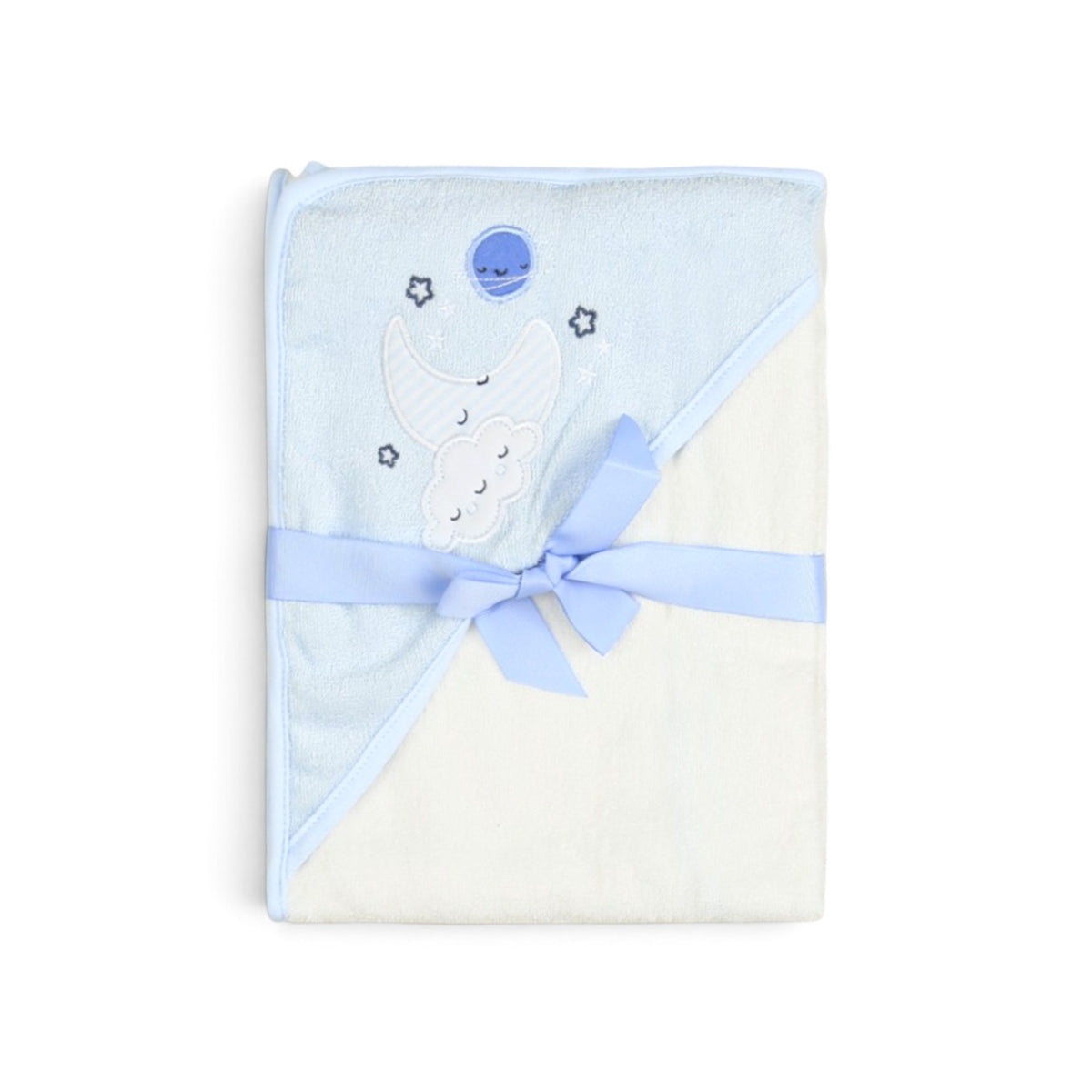 BLUE MOON & CLOUD HOODED BATH TOWEL