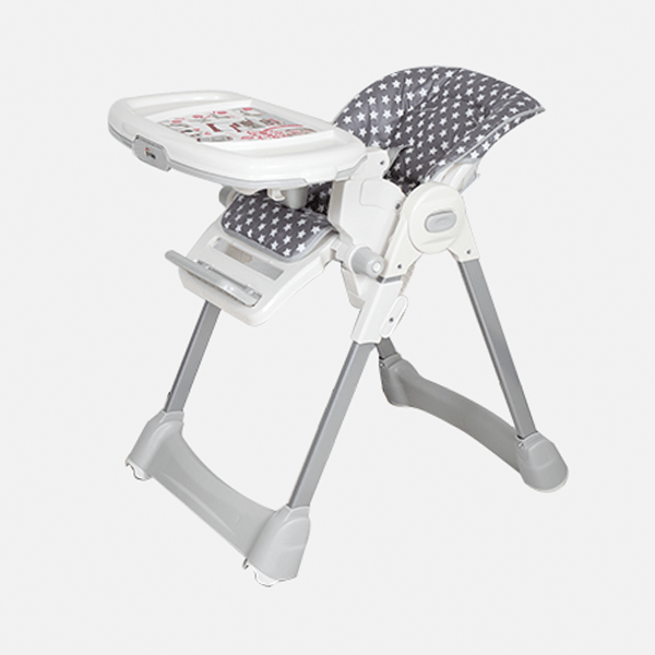 BABY ADJUSTABLE HIGH CHAIR-GREY