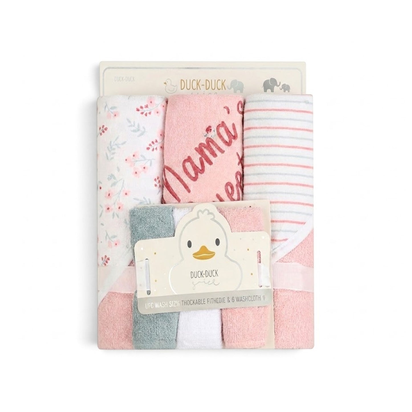 BEBE FAVOUR BAMBOO BATH TOWEL PK-3 & 3 FACE TOWELS