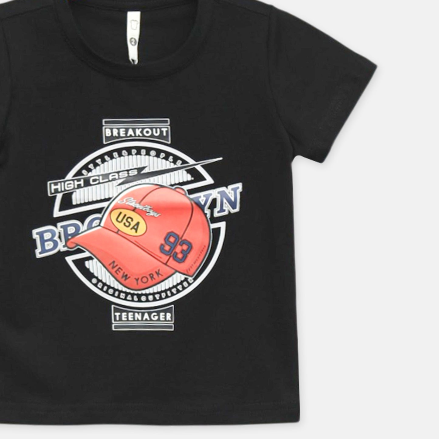 Black Brooklyn Cap Tee