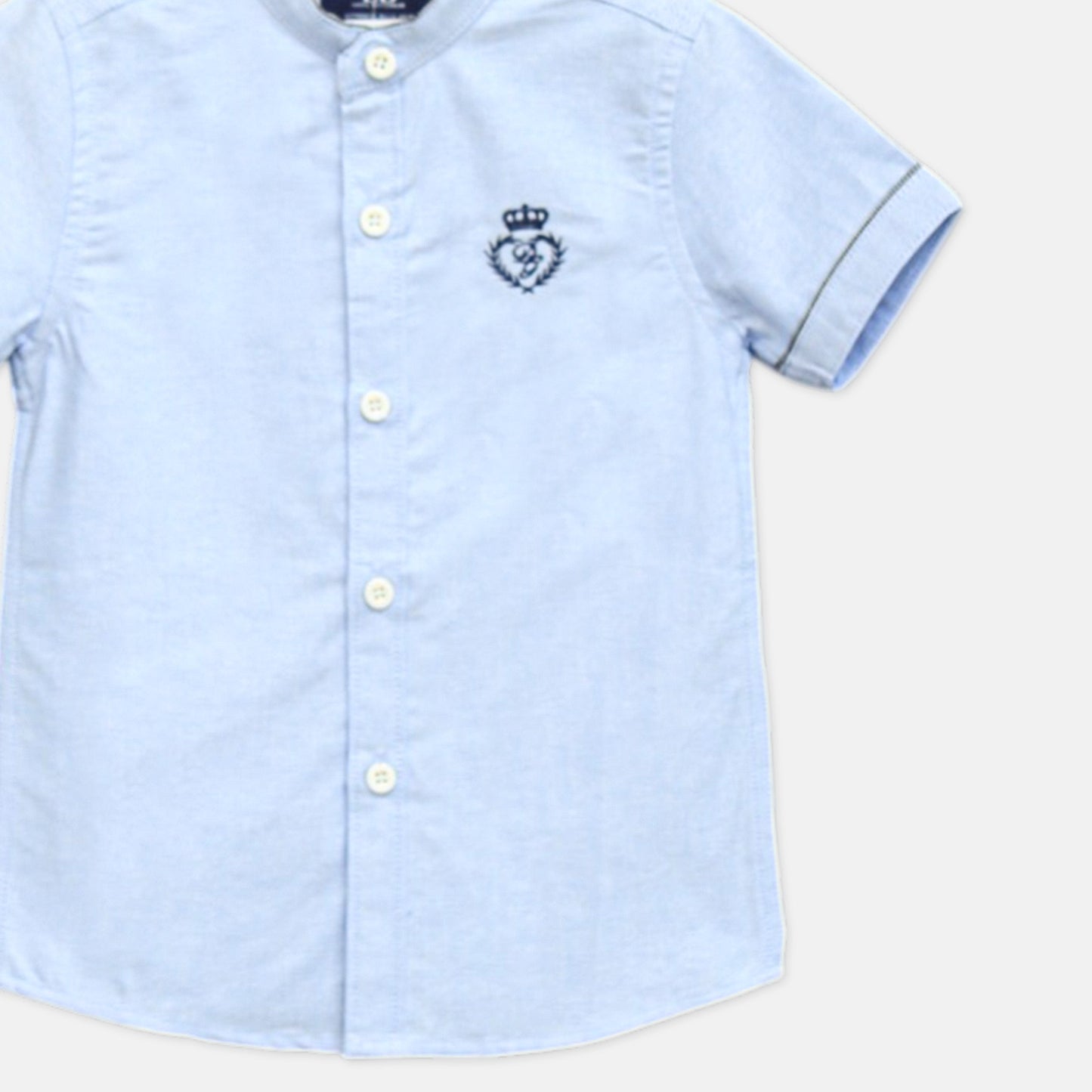 Sky Blue Mandarin Shirt