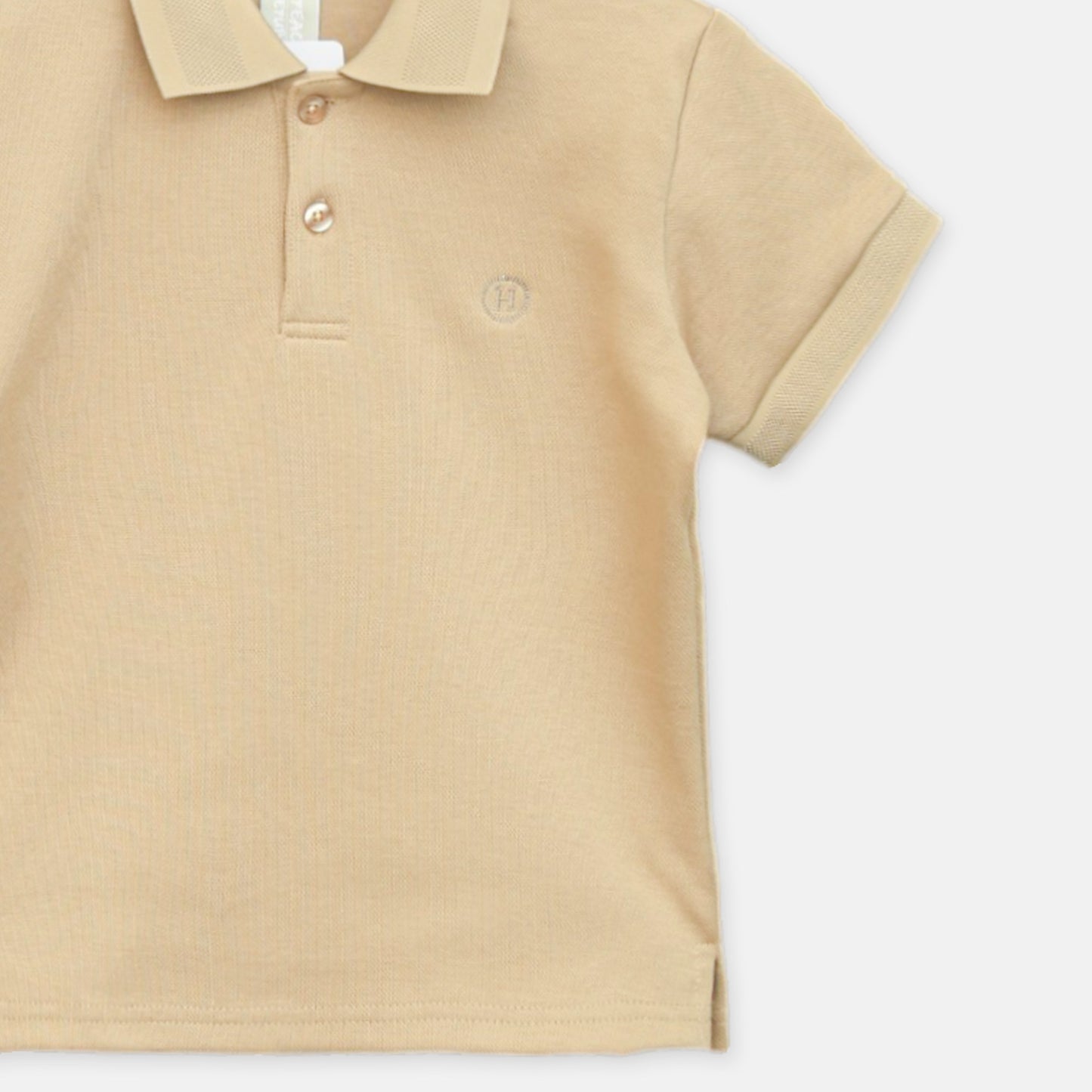 Mustard Cotton Piqué Polo