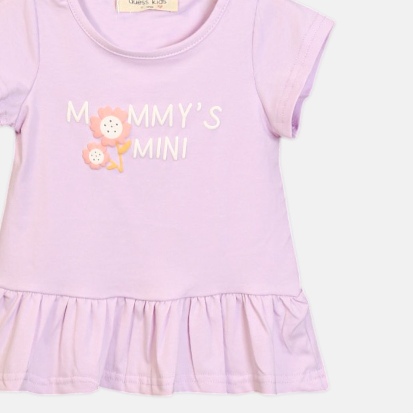 MOMMY'S MINI PURPLE PEPLUM T-SHIRT