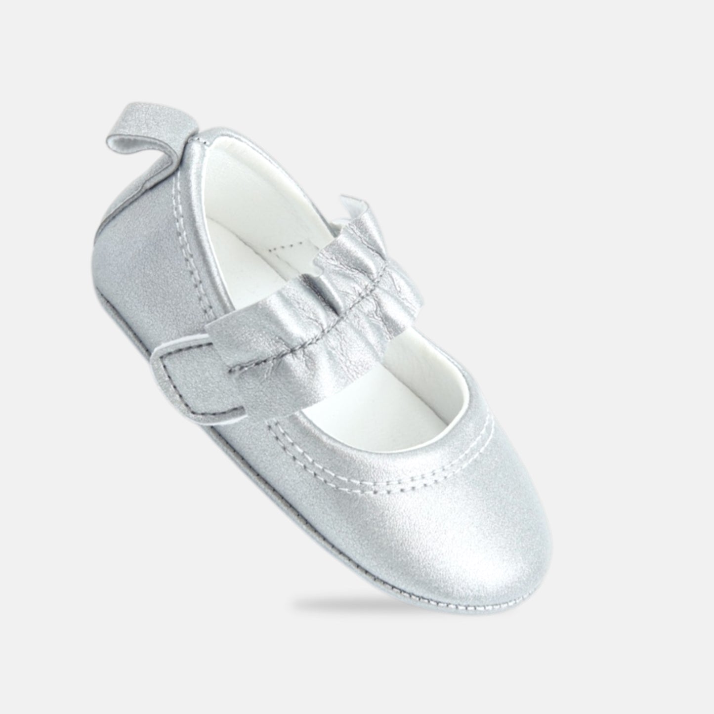 Silver Ruffle Flat