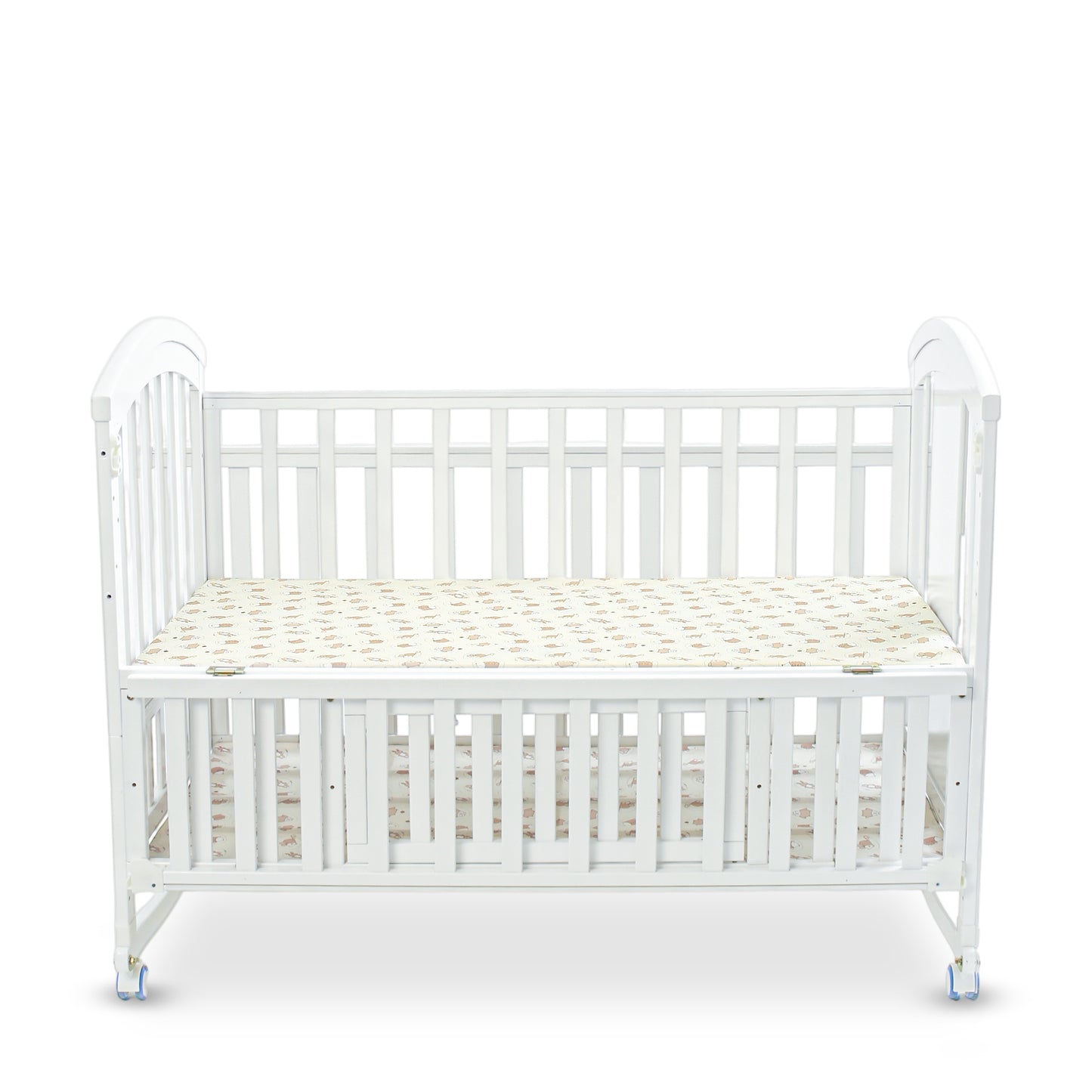 BABY WOODEN COT WHITE COZY DREAMER CONVERTIBLE