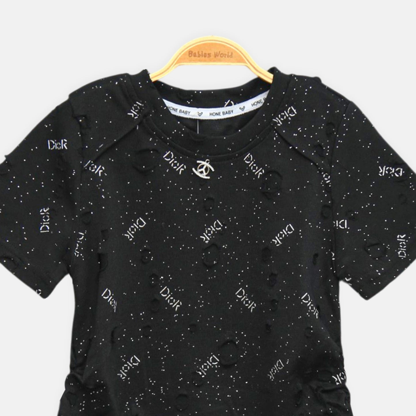Dior Star Print Black Tee