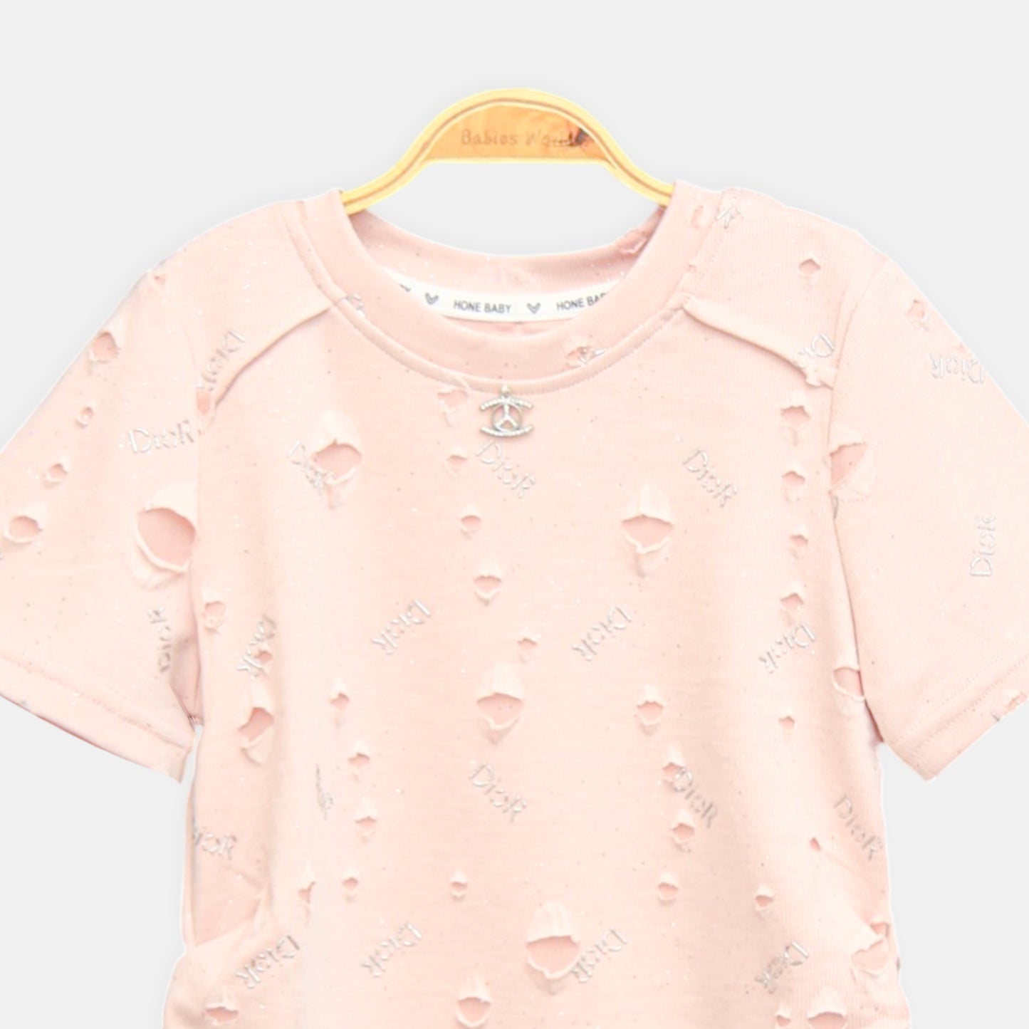 Distressed Pink Tee
