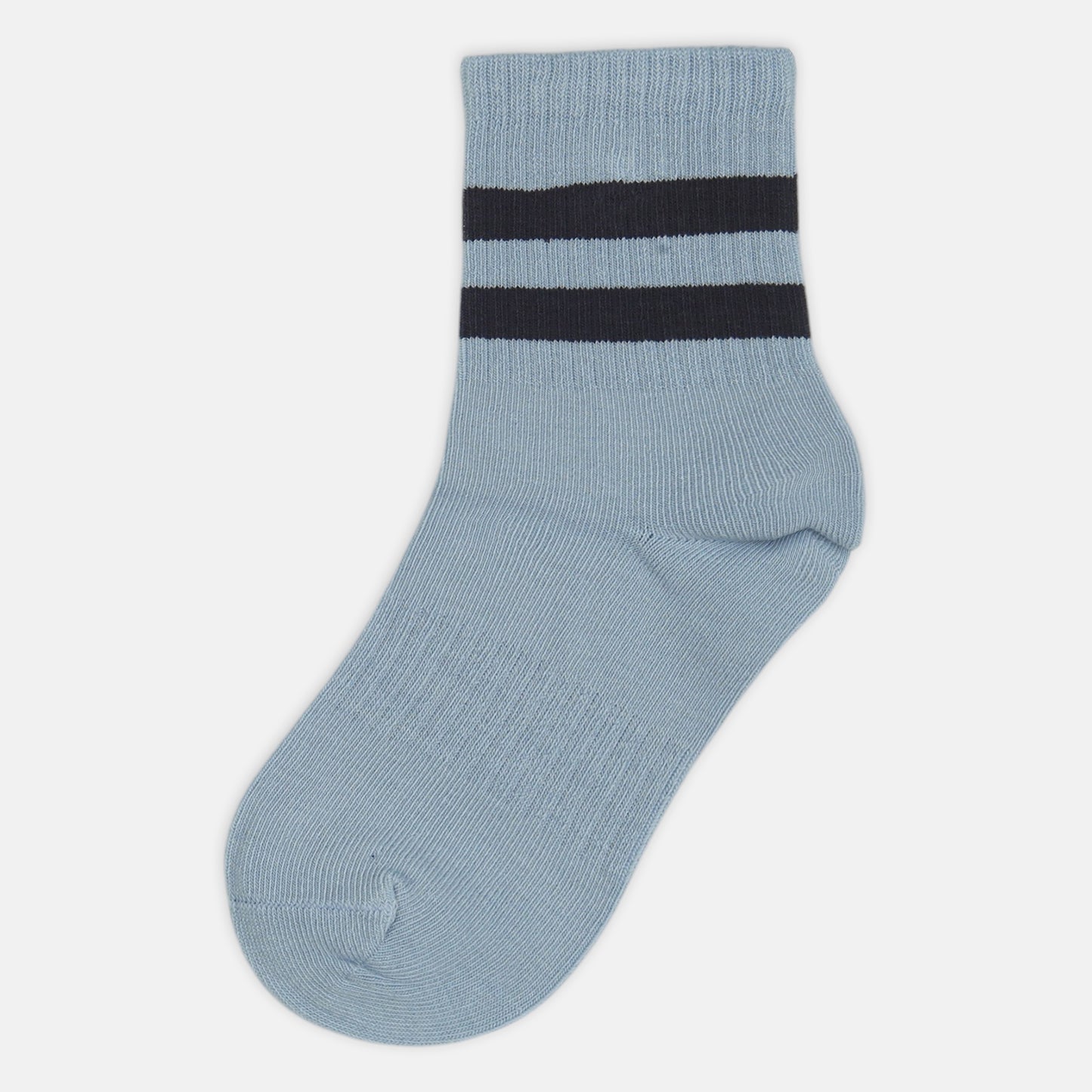 BOY SOCKS SLATE TWIN STRIPE