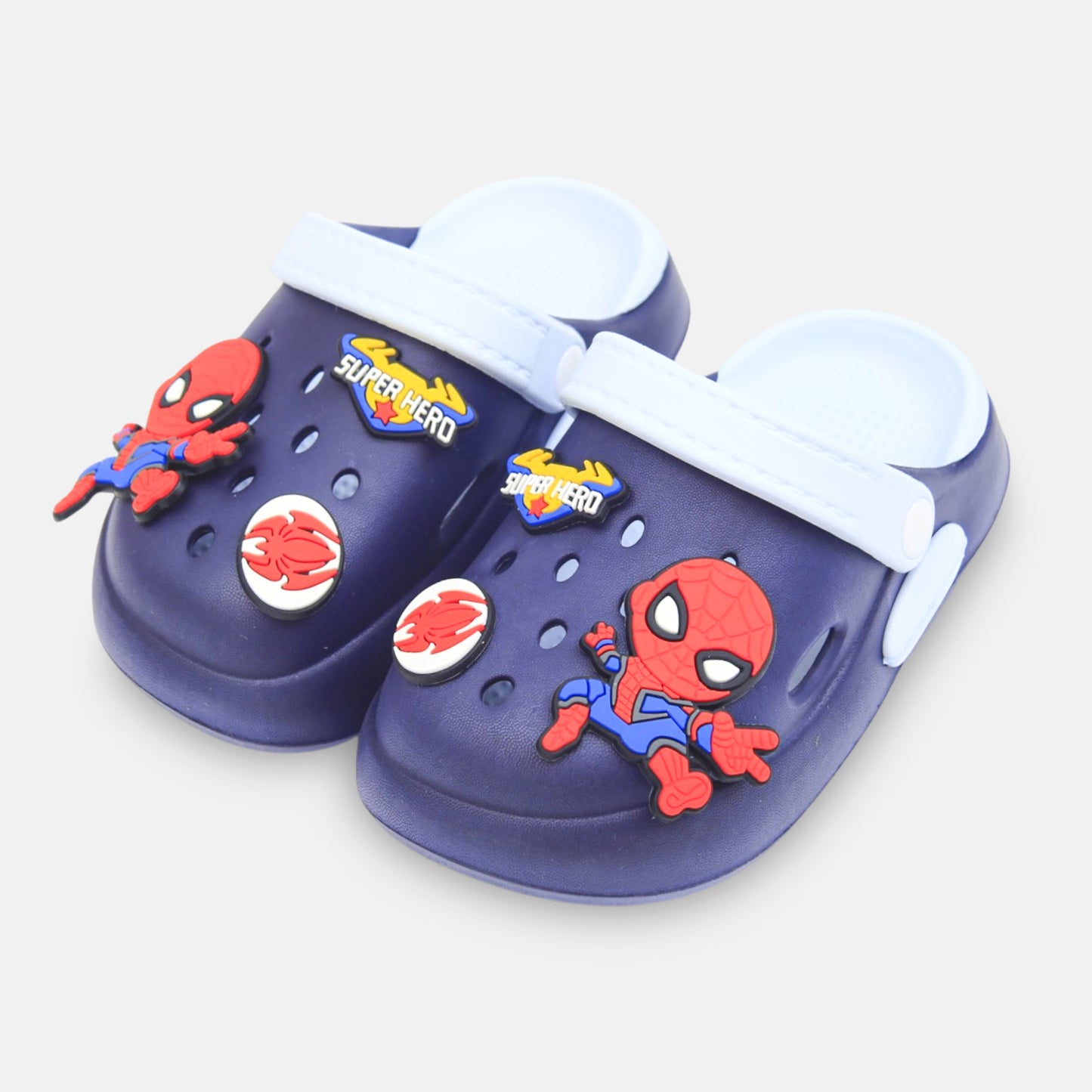 BOY'S SPIDER-MAN CROCS – NAVY BLUE