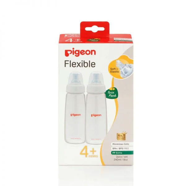 FLEXIBLE NURSING BOTTLE KPP 240 ML PK-2