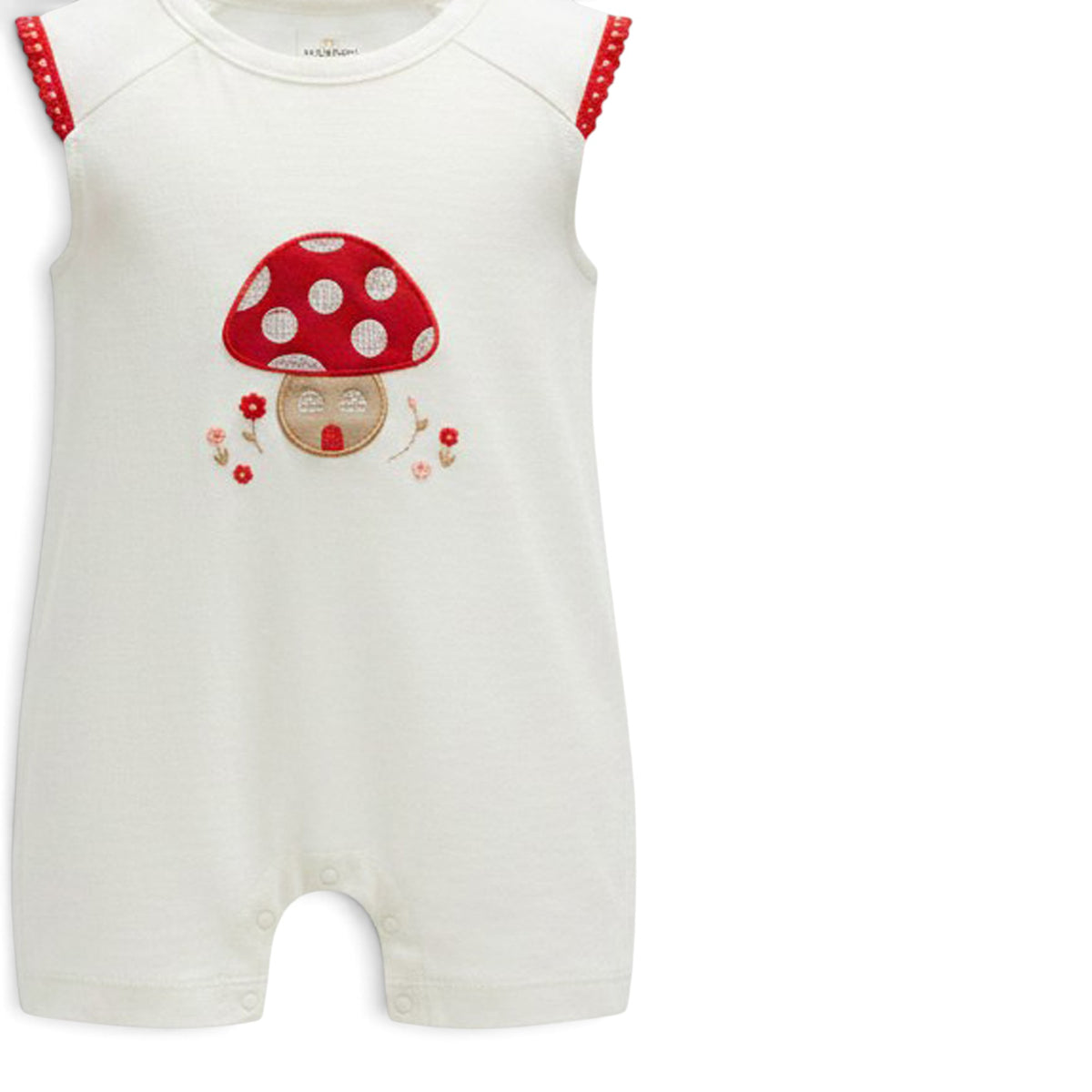 BABY GIRL MUSHROOM ROMPER