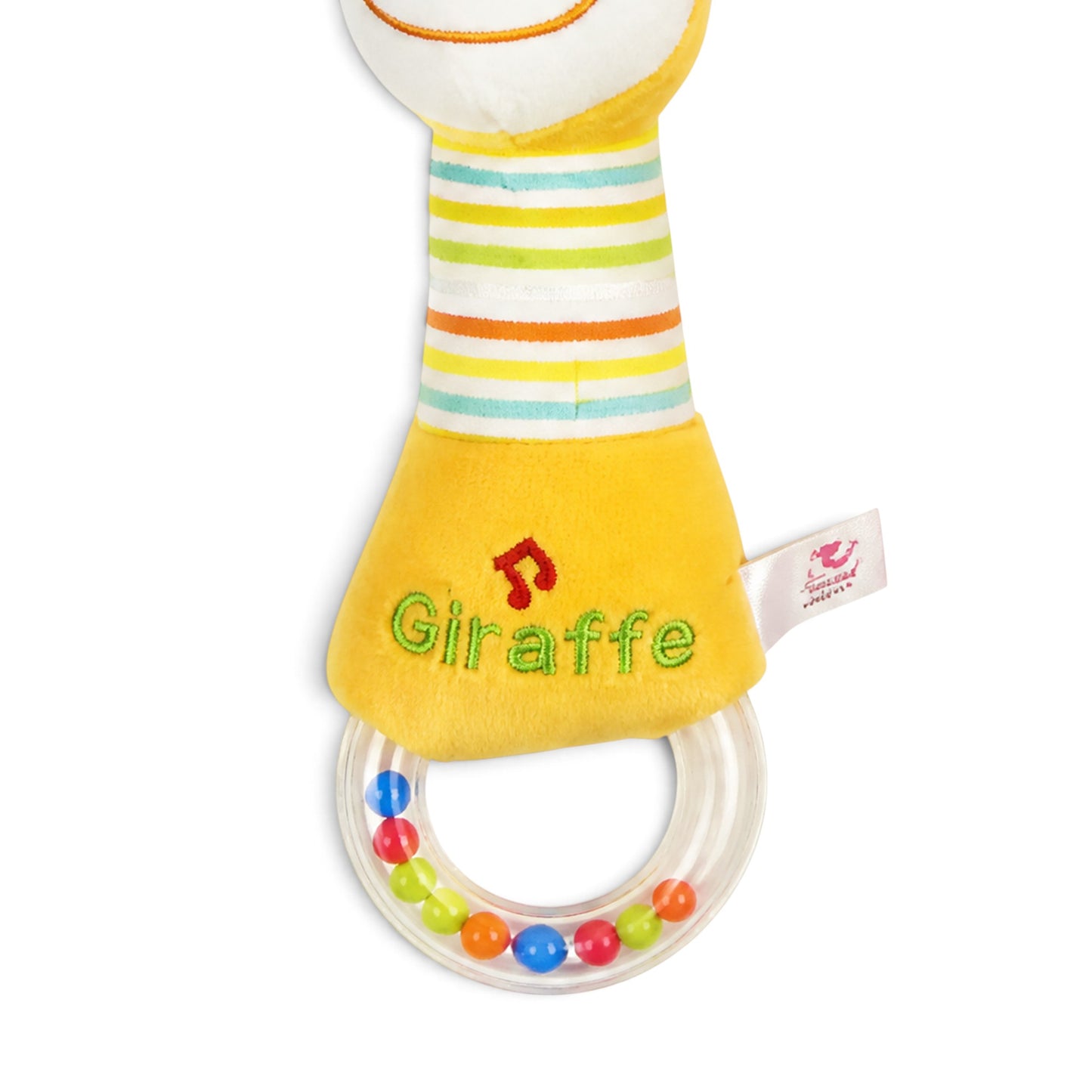 JACKBABY GIRAFFE PLUSH RATTLE TOY