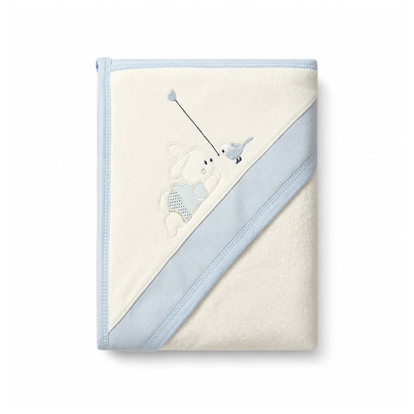 BUNNY WITH BALLOON HOODED BATH TOWEL