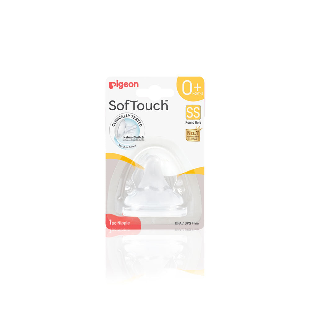 SOFTOUCH NIPPLE 1PC SIZE: SS 0M+