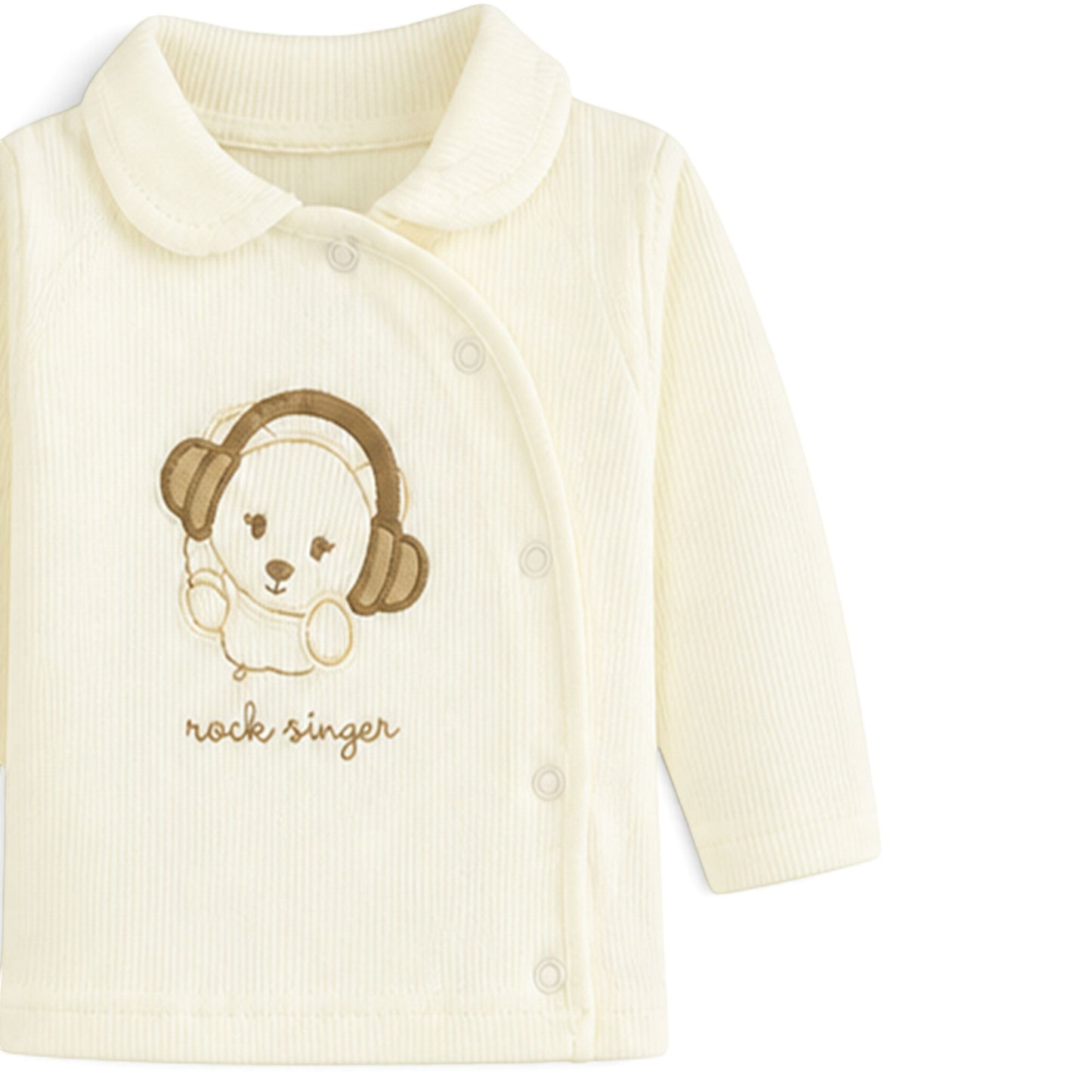 CREAM "ROCK SINGER" BEAR BABY GIRL GIFT SET