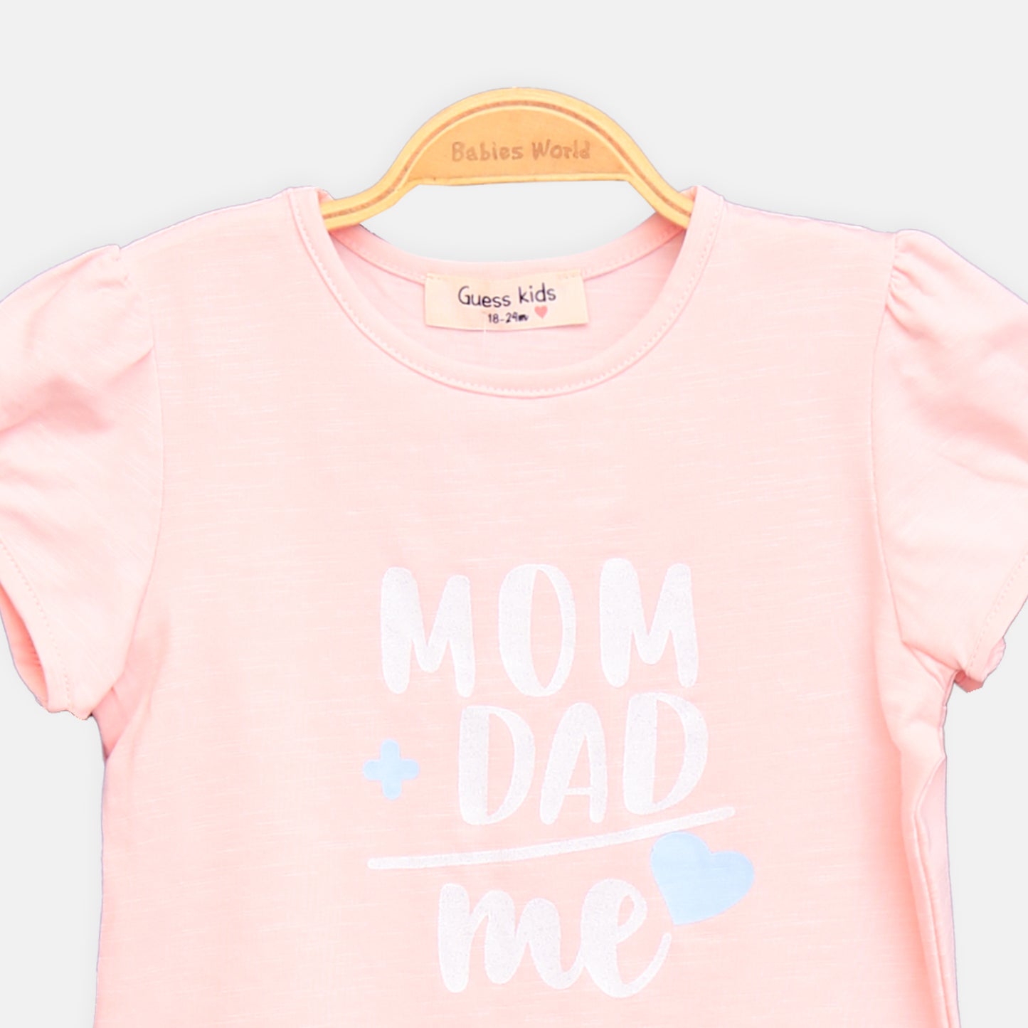 Pink Mum Dad Me Tee