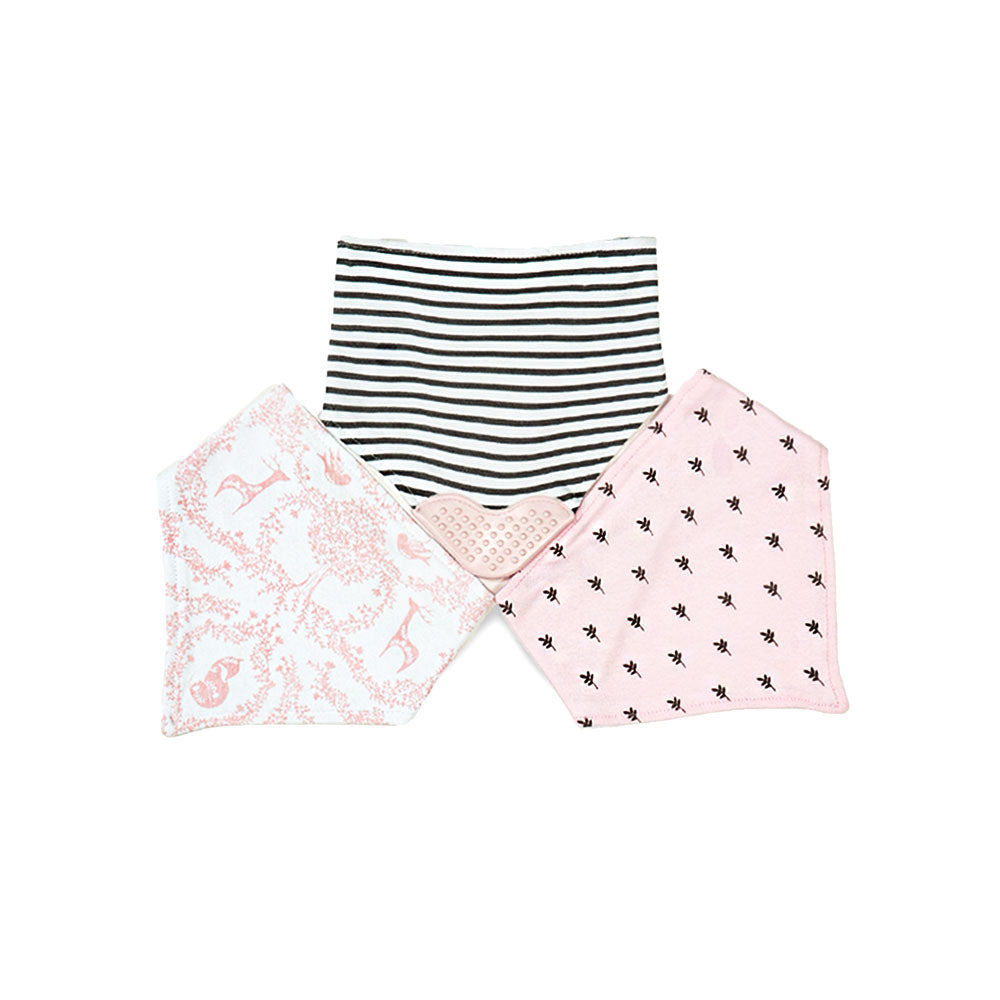 BANDANA BIBS PK-3 W/TEETHER