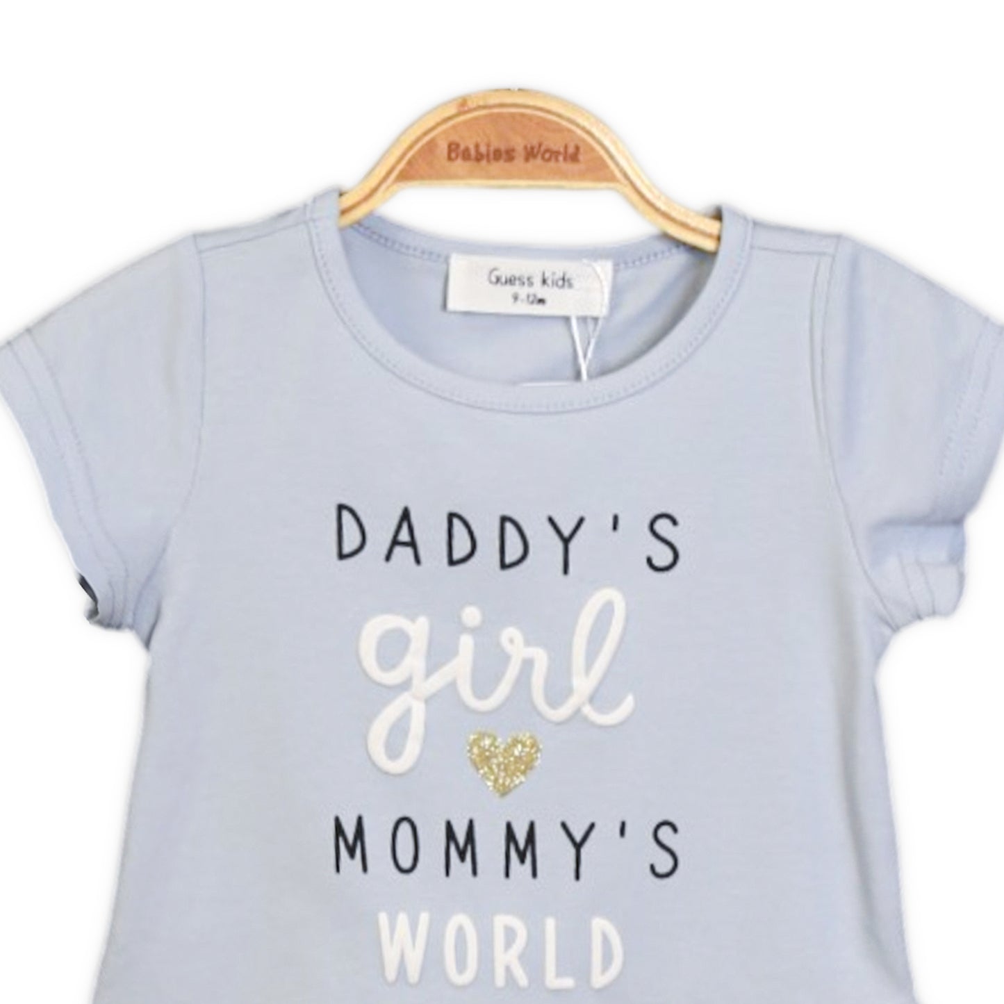 MOMMY’S WORLD BLUE PEPLUM T-SHIRT
