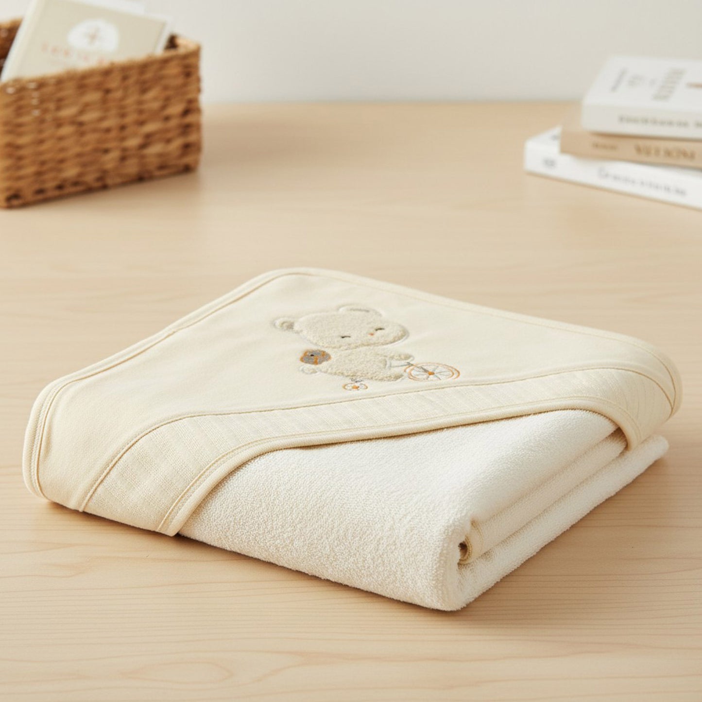 TRICYCLE TEDDY HOODED BATH TOWEL