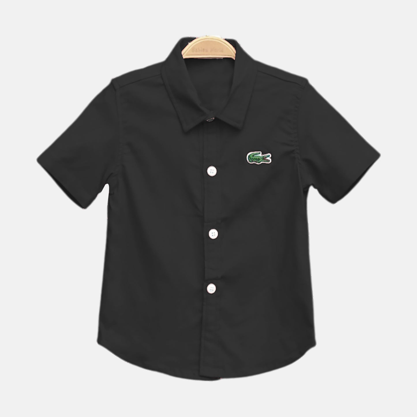 Lacoste Red Piqué Black