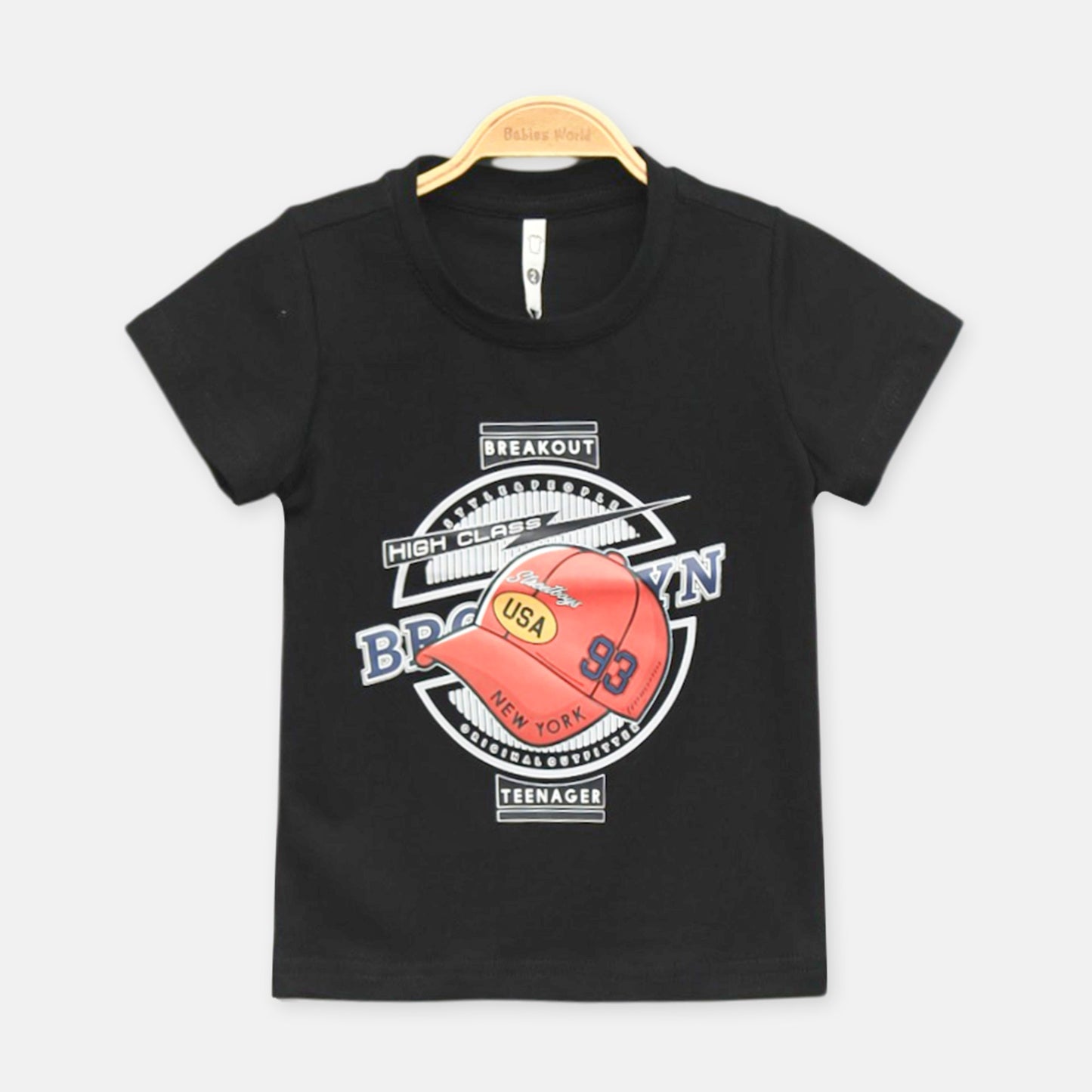 Black Brooklyn Cap Tee
