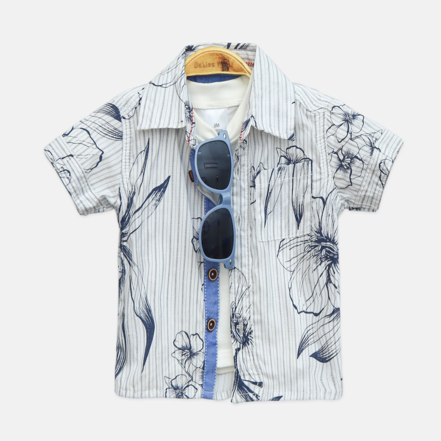 4-Piece Floral Shirt Set