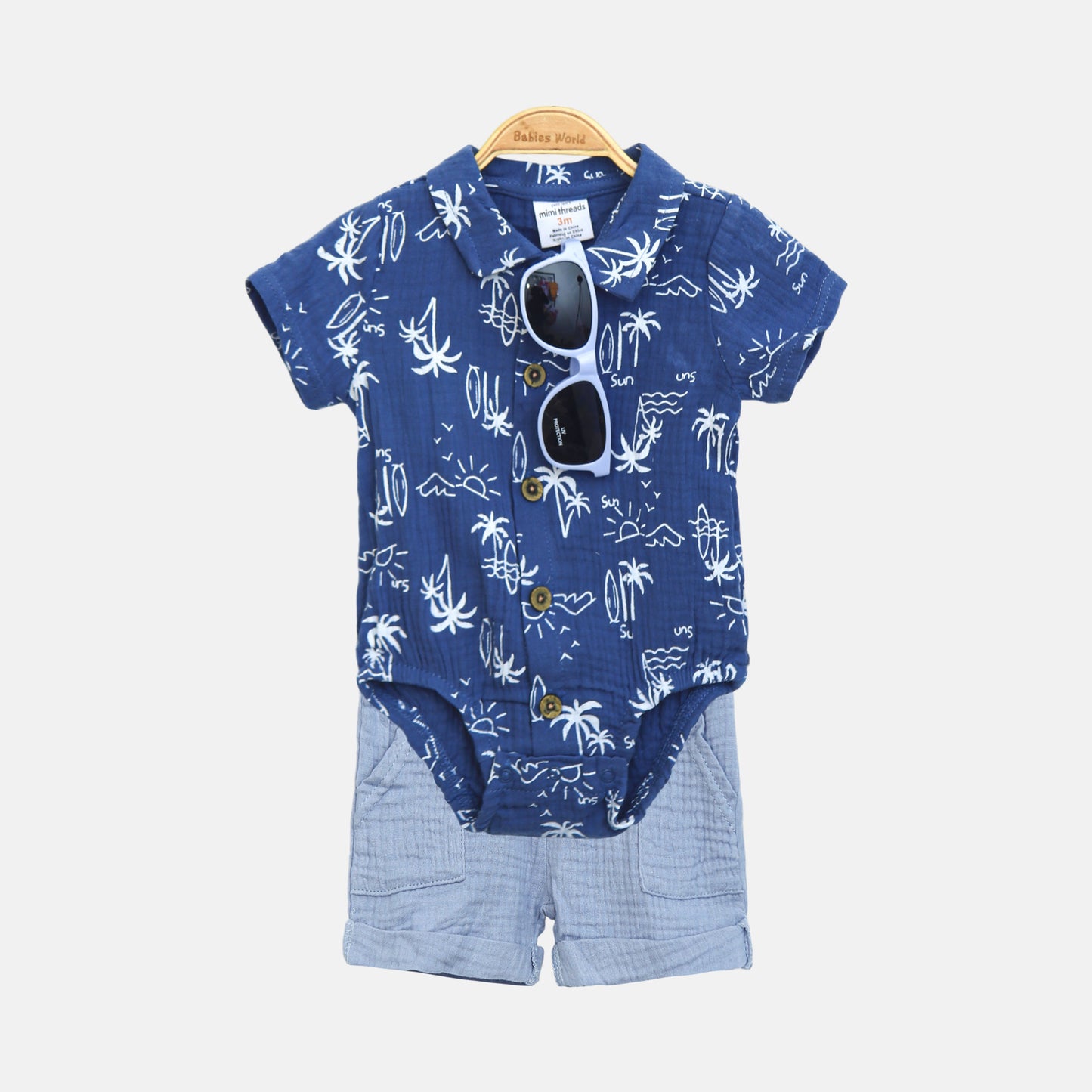 3-Piece Navy Island Set