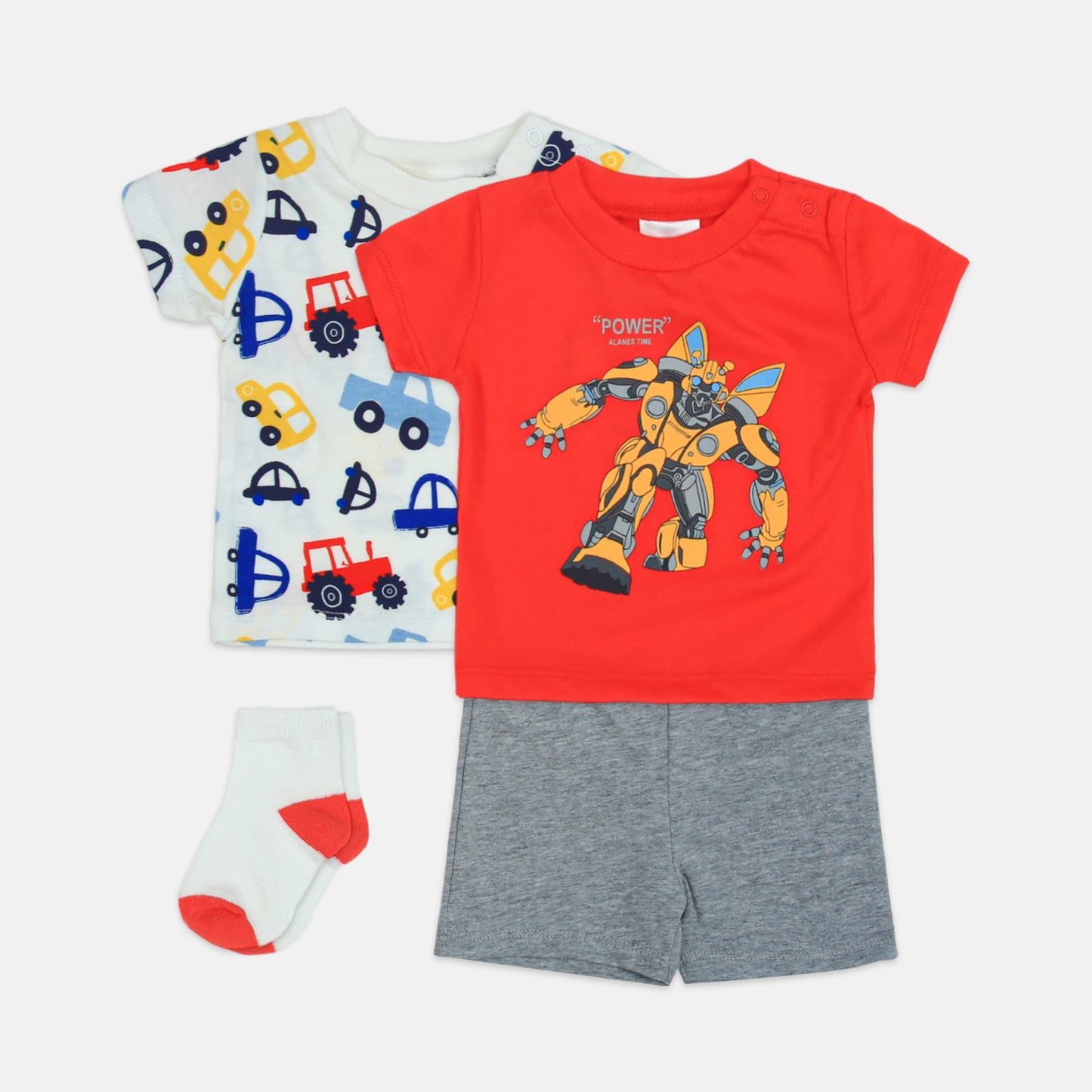 4-Piece Transformer & Vehicle Set