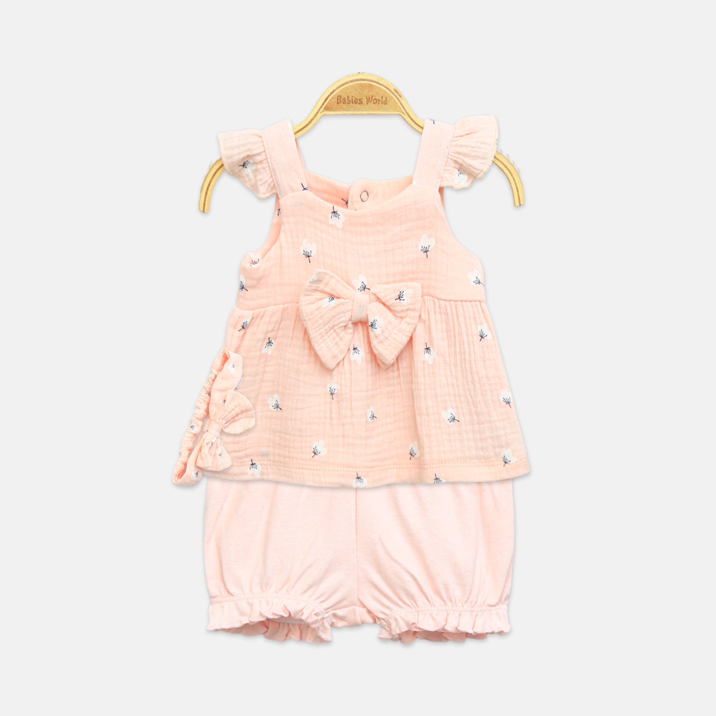 3-Piece Daisy Dress & Bow Set