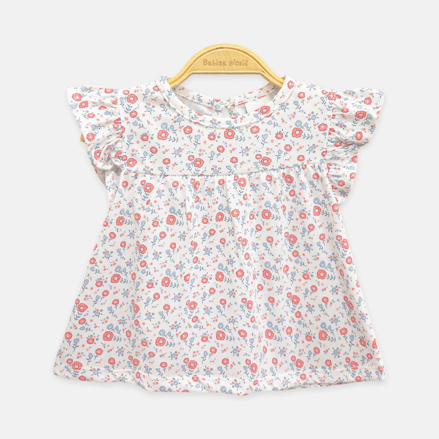 Floral 4-Piece Suit Set With Hat