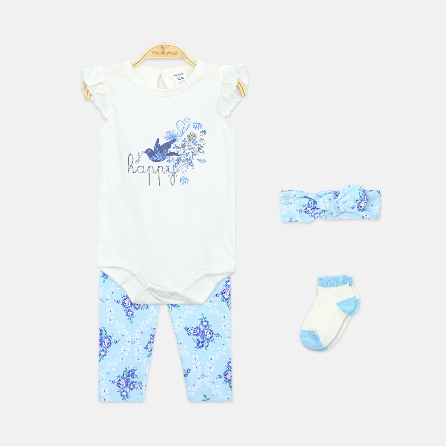 4-Piece Bird & Tutu Baby Set