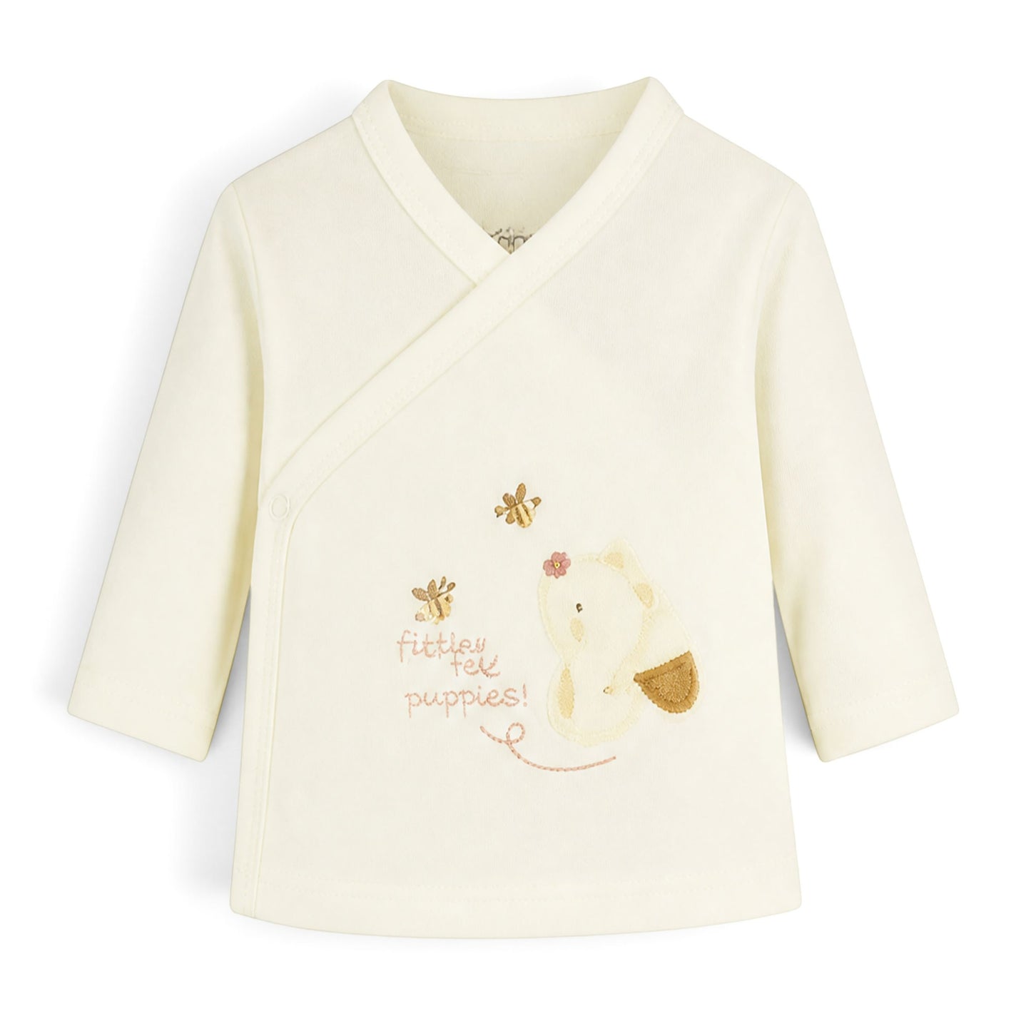 CORAL AND WHITE "FOLLOW ME HUPPIES!" BEAR BABY GIRL GIFT SET