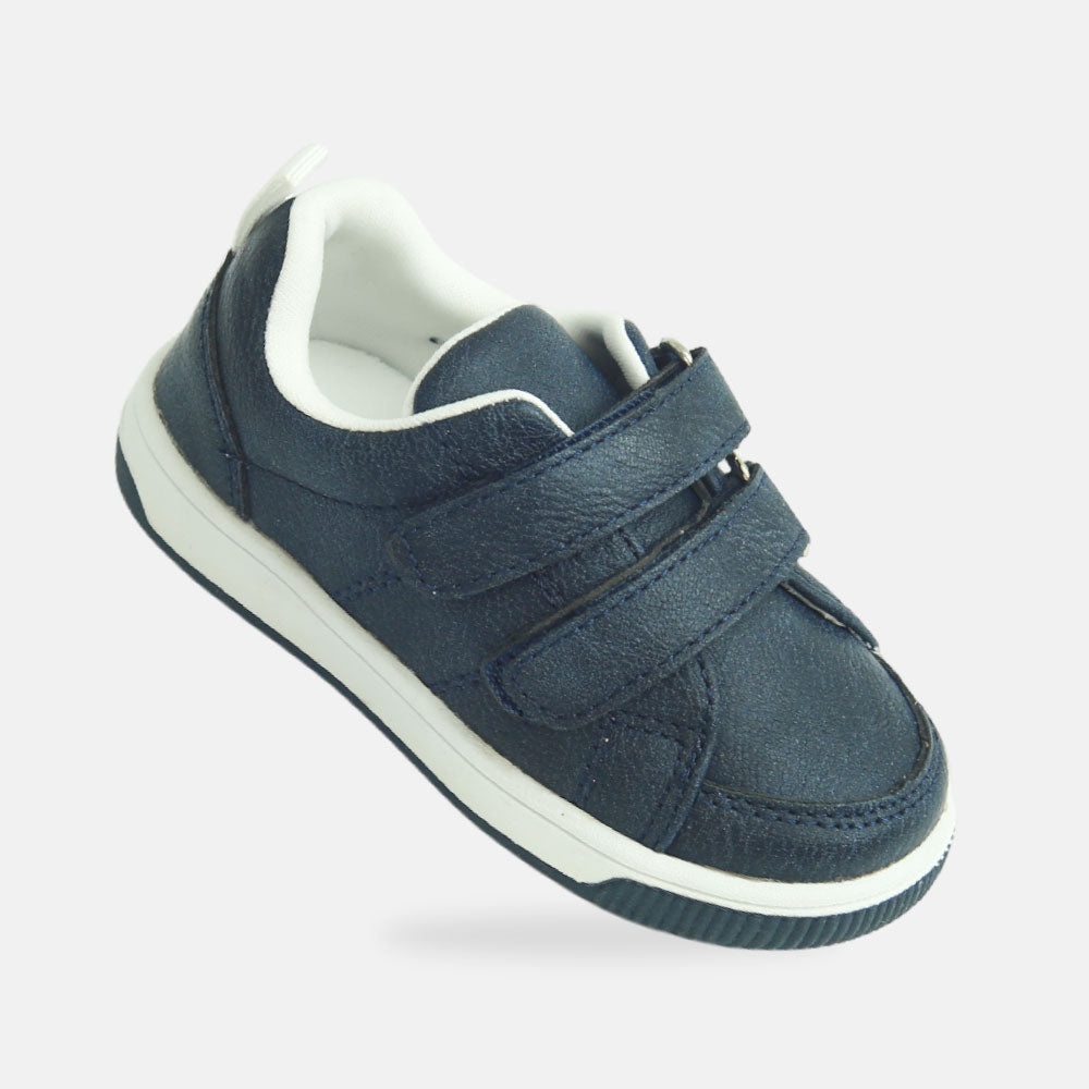 Boys Glossy Blue Sneakers