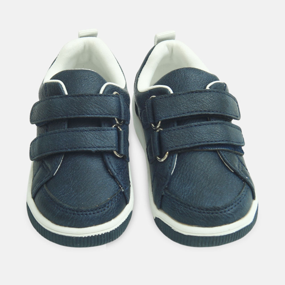 Boys Glossy Blue Sneakers